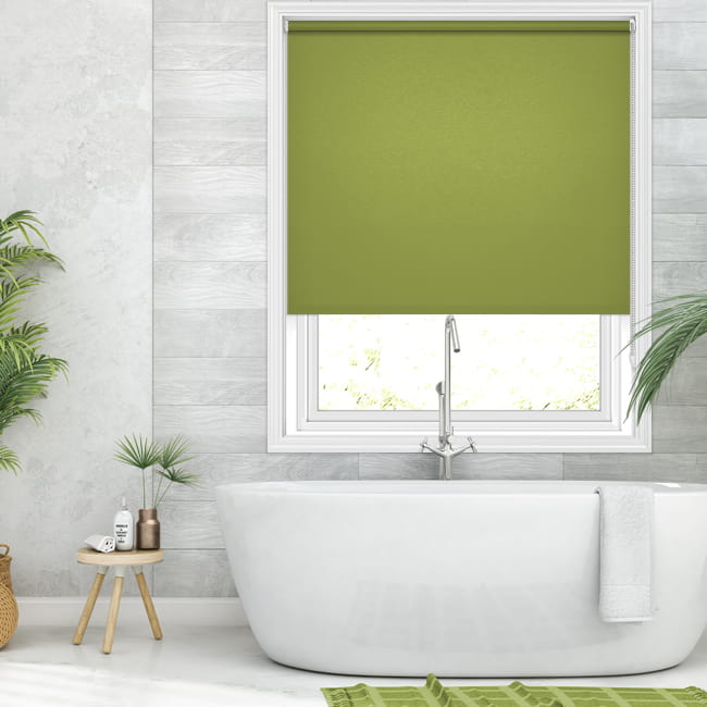 Lime Green 120cm Thermal Blackout Roller Blinds 4ft 48" Only £34.99! 