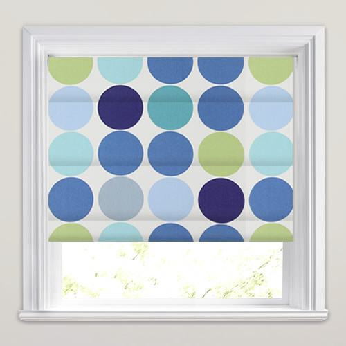 Spot On Petrol Roman Blind