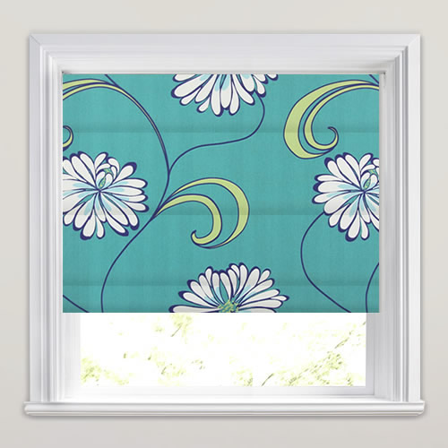 Rio Petrol Roman Blind