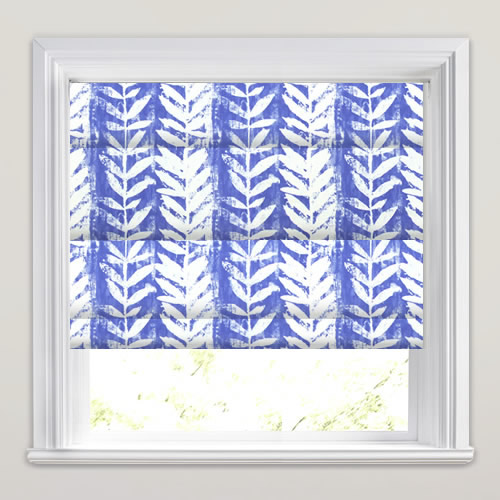 Morella Azure Roman Blind