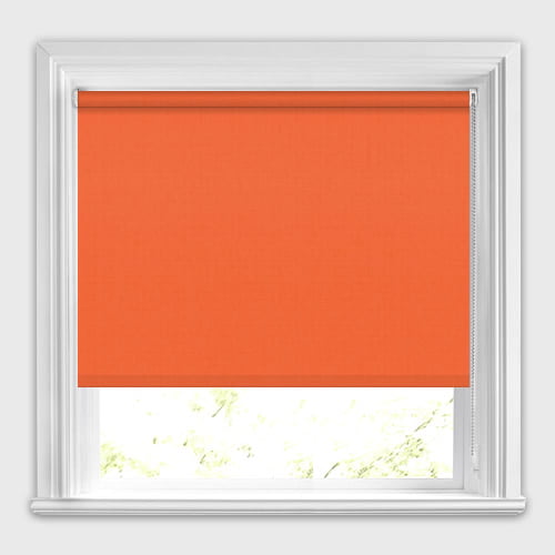 Bright Orange Blackout Roller Blinds, Made to Measure
