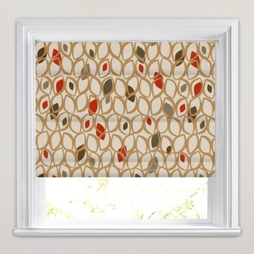 Cedar Red Berry Roman Blind