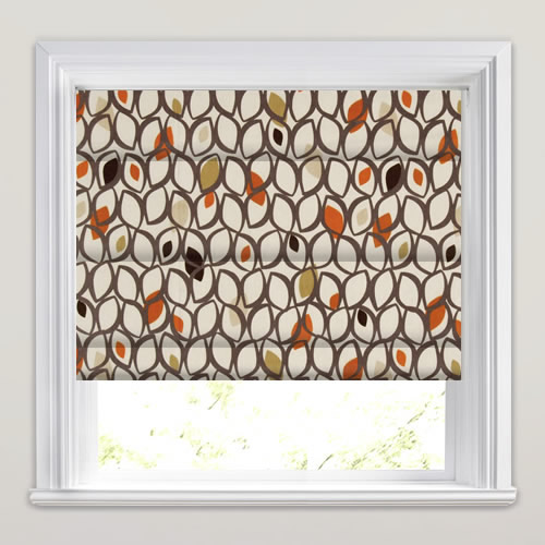 Cedar Amber Roman Blind