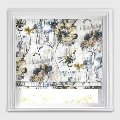 Poppy Tobacco Roman Blind