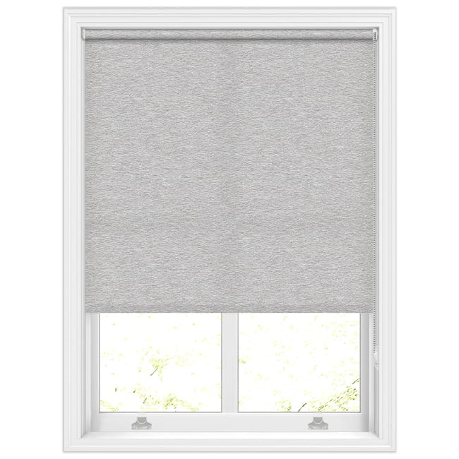 Chagford Shadow Pale Grey Rustic Textured Roller Blinds