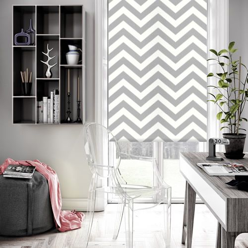 Chevron Chic Gris