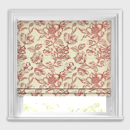 Darwin Cranberry Roman Blind