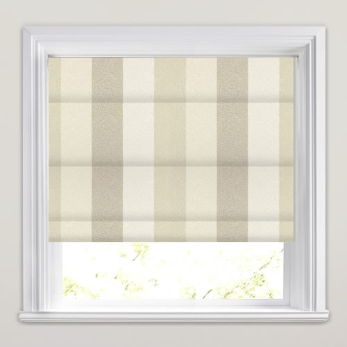 Nickel Oyster Roman Blind