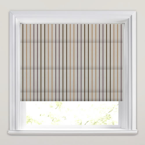 Tuxedo Heliotrope Roman Blind