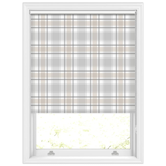 Dalmary Wild Hare Tartan Patterned Blackout Roller Blinds
