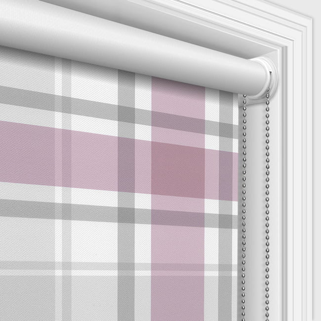 Dalmary Thistle Tartan Patterned Blackout Roller Blinds