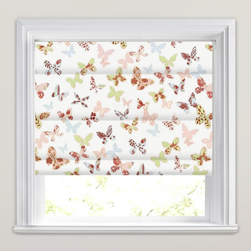 Butterfly Vintage Roman Blind