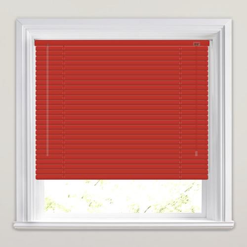 Luxury Burgundy or Deep Red Metal Blinds, Made to Measure