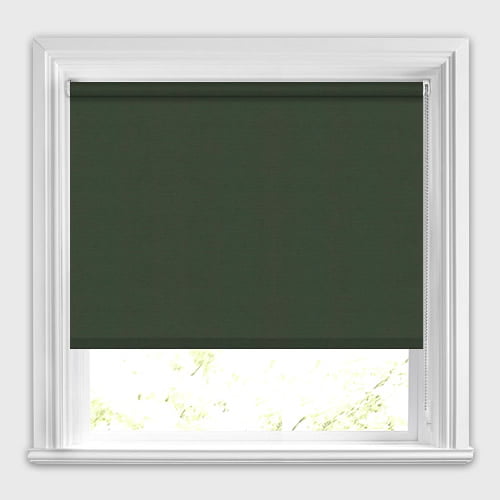Cheap Dark Green Roller Blinds, Made to Measure, 50 OFF