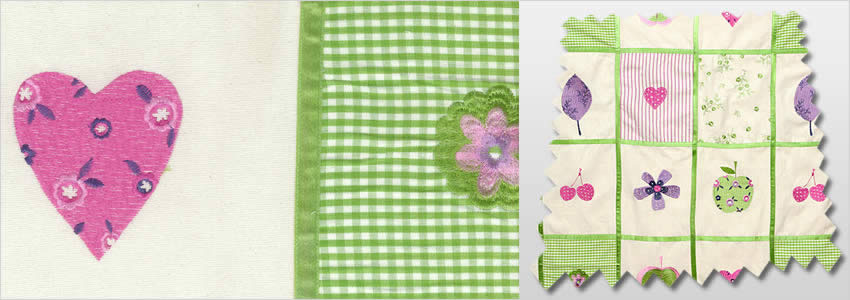 Baby Patchwork Lavender Curtains
