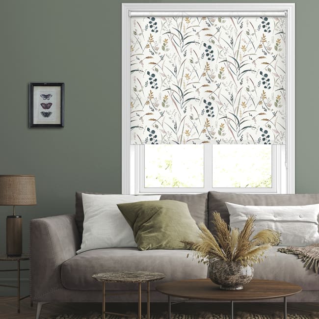 Floria Autumn Contemporary Wild Meadow Patterned Roller Blinds Floria Autumn Contemporary Wild Meadow Patterned Roller Blinds
