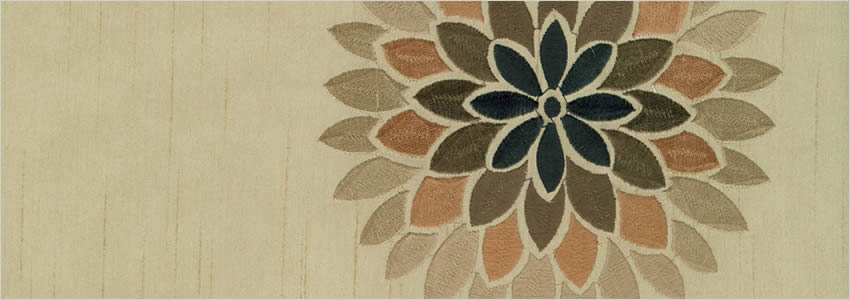Cactus Flower Linen Curtains