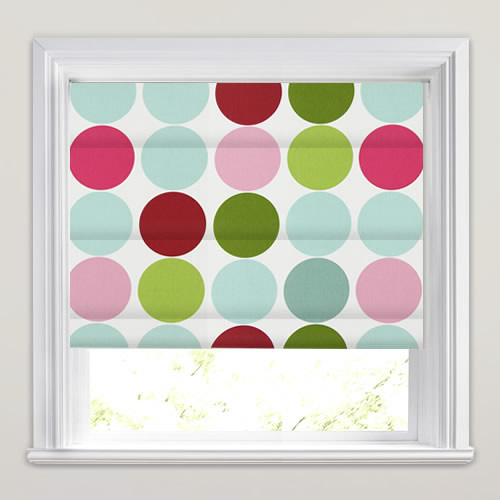 Spot On Fuchsia Roman Blind