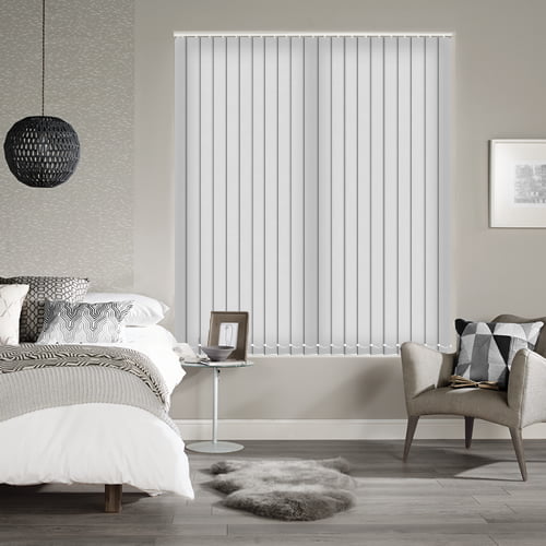 TOP QUALITY MADE TO MEASURE BLACKOUT VERTICAL WINDOW BLINDS WHITE 