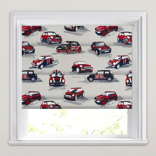 Mini Cooper Rally Roman Blind