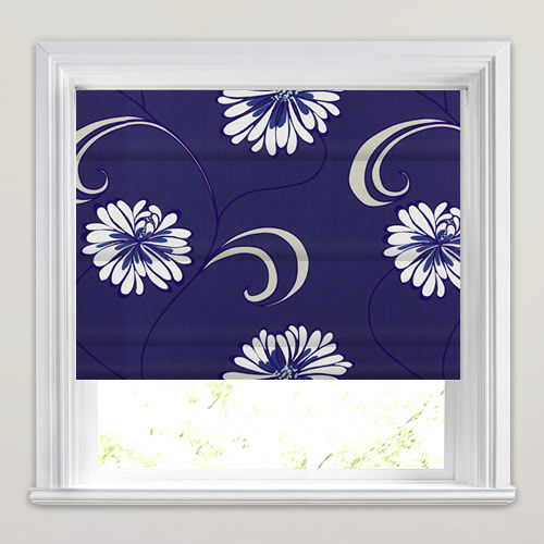 Rio Indigo Roman Blind