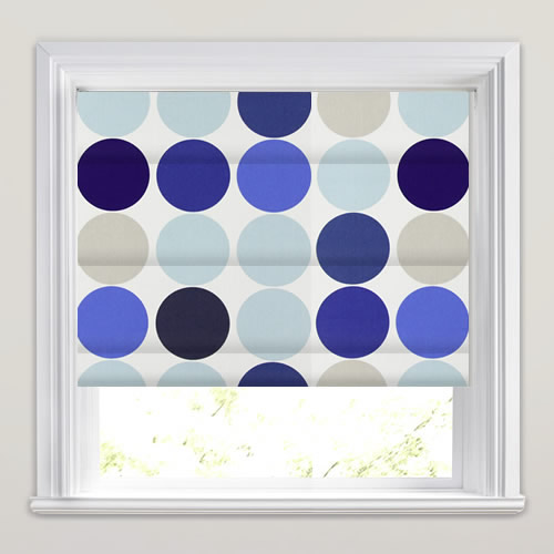 Spot On Indigo Roman Blind