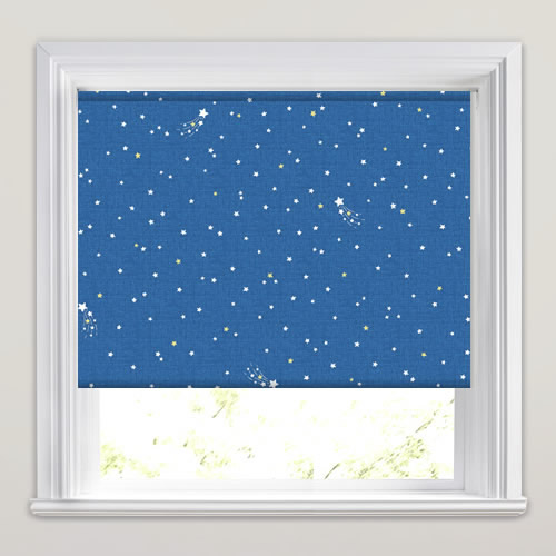 Little Star Bedtime Blue Roller Blind