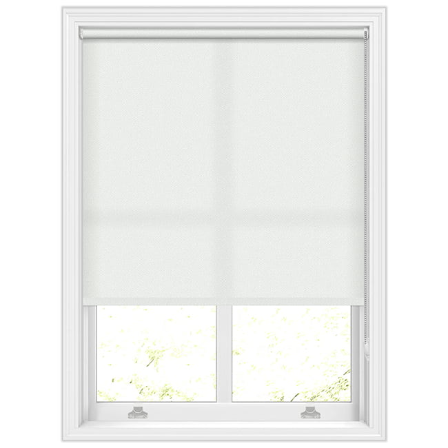 Kira Bare White Roller Blinds. Light Filtering Fabric, Custom Made