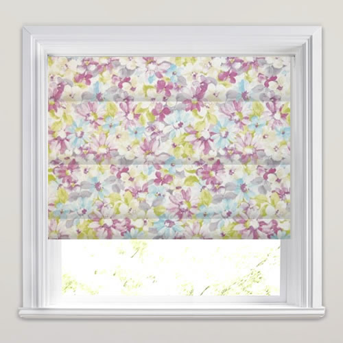 Pot Pourri Lavender Roman Blind