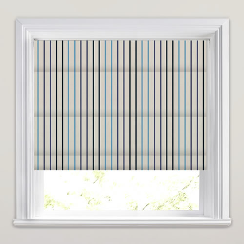 Tuxedo Breeze Roman Blind