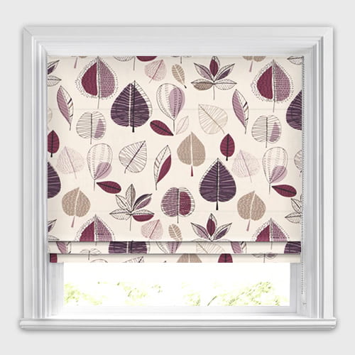 Maple Damson Roman Blind