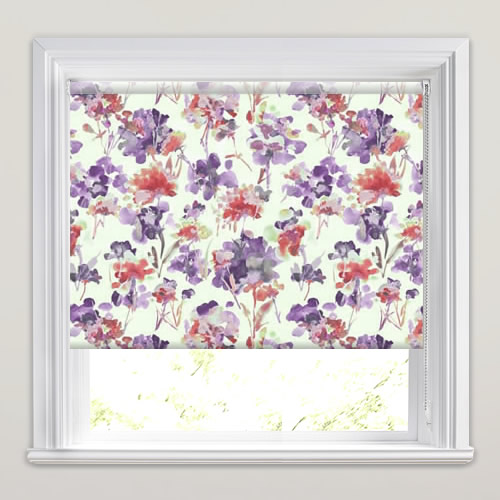 Flower Burst Amethyst Roller Blind