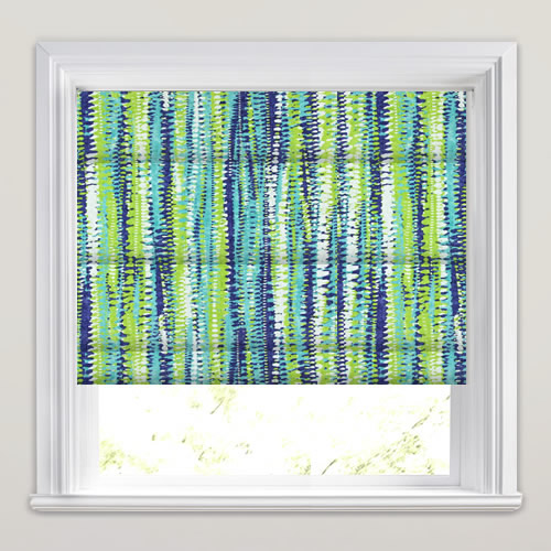 Fiji Indigo Roman Blind