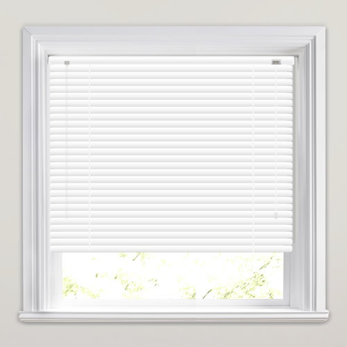Gloss White Aluminium Venetian Blinds, Classic Made to Measure