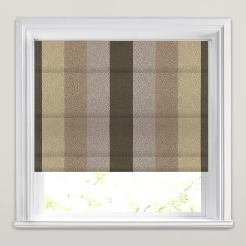 Nickel Mocha Roman Blind