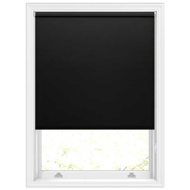 Mould Resistant Black PVC Waterproof Bathroom Roller Blinds