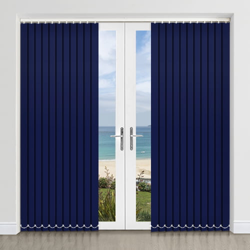 Multi Lux Marine Dark NavyBlue Vinyl Waterproof Vertical Blinds