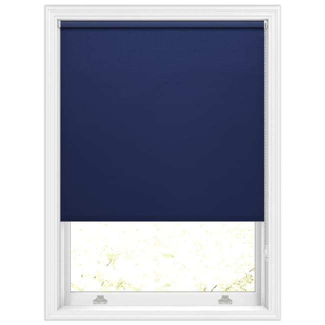 Luxury Dark NavyBlue PVC Waterproof Roller Blinds, Mould Resistant