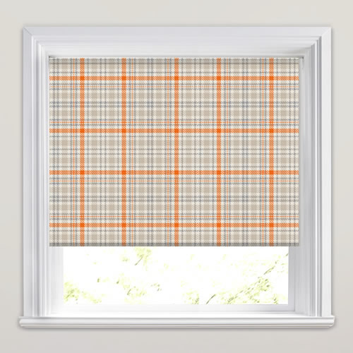 Tartan Dunbar Orange Roller Blind