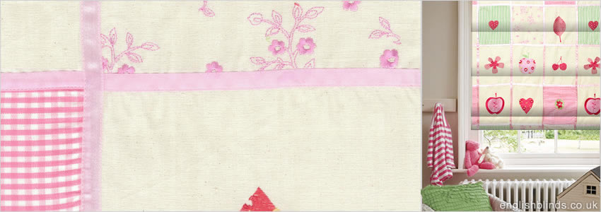 Baby Patchwork Petal Roman Blind