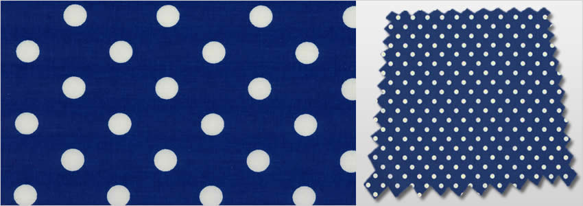 Dotty Cobalt Curtains