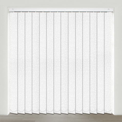 Priory Optic White Vertical Blind