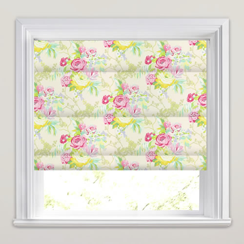 Indonesia Peony Roman Blind