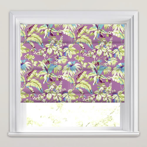 Borneo Orchid Roman Blind