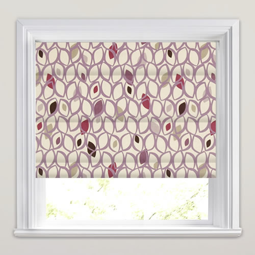 Cedar Damson Roman Blind