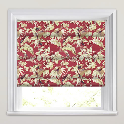 Borneo Pomegranate Roman Blind