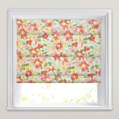 Pot Pourri Chintz Roman Blind