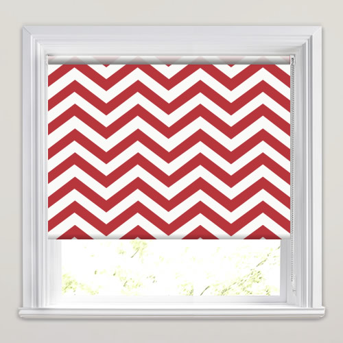 Chevron Chic Lava Roller Blind