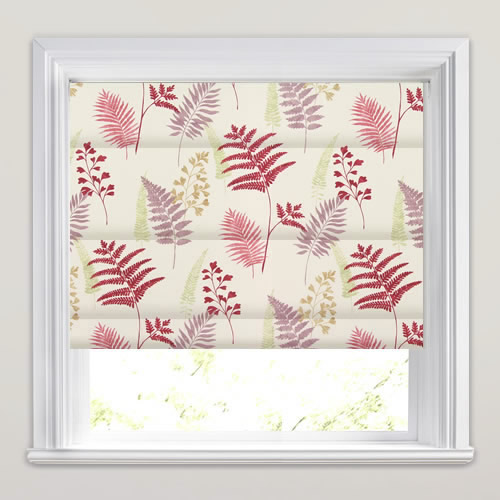 Manilla Pomegranate Roman Blind