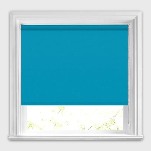 Mono FR Cyan Roller Blind